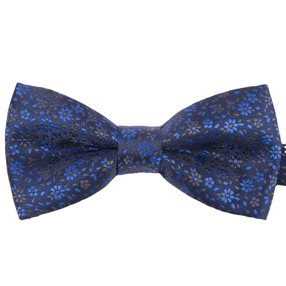 YiLi Men Paisley Floral Handmade Woven Jacquard 100% Silk Bow Tie