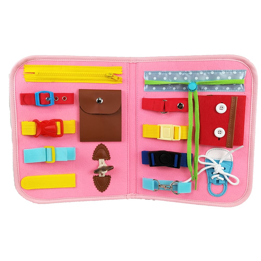 Early learning educational toys busy board felt books with letters and numbers magic stickers for kids