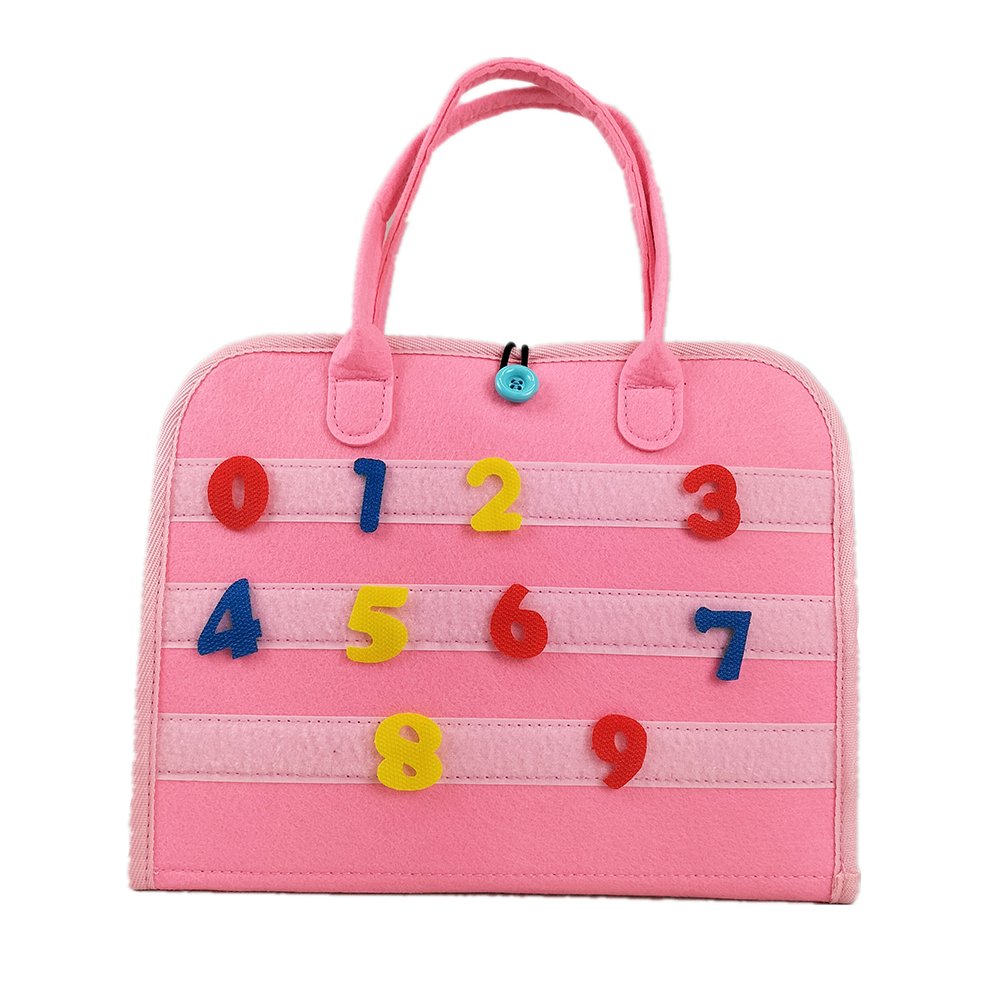 Early learning educational toys busy board felt books with letters and numbers magic stickers for kids