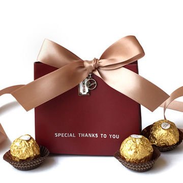 Eco-friendly Luxury Custom Printed Logo creative custom bow shopping bag cosmetics Jewelry clothing paper bags with bow