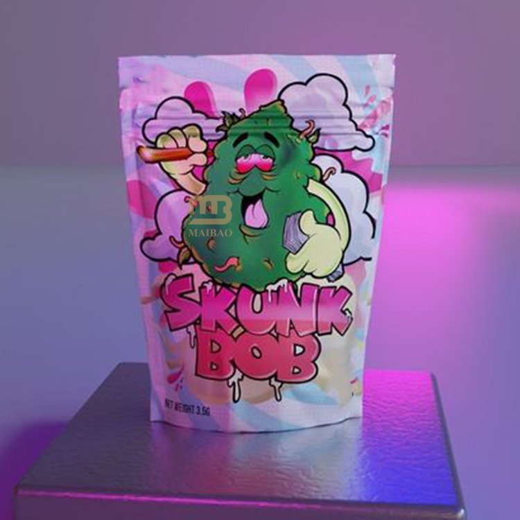 Wholesale Heat Seal 1g Mylar Bags Reusable Matte Aluminum Foil Zip Lock Mylar Holographic Bags Smell Proof 3.5 Mylar Bags Custom