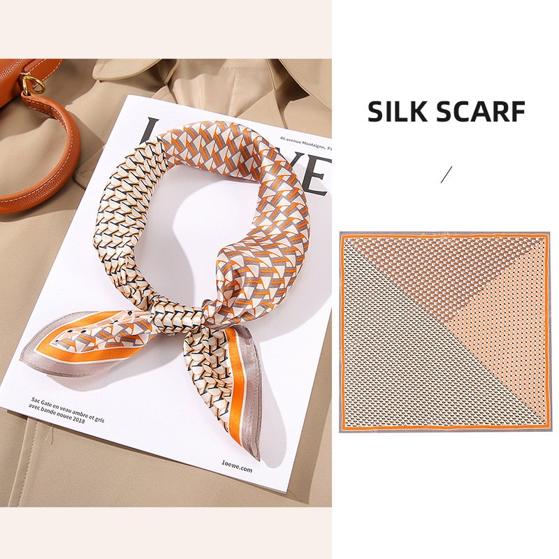 High Quality Custom Printing Satin Hijab 100 Silk Scarf For Woman Squared Head Scarf