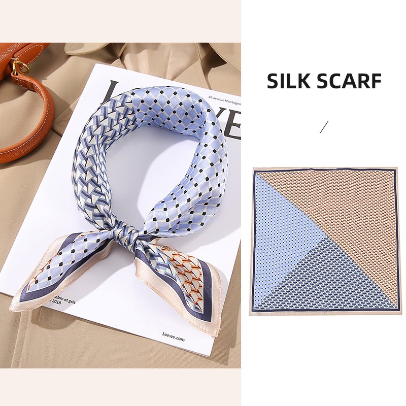 High Quality Custom Printing Satin Hijab 100 Silk Scarf For Woman Squared Head Scarf