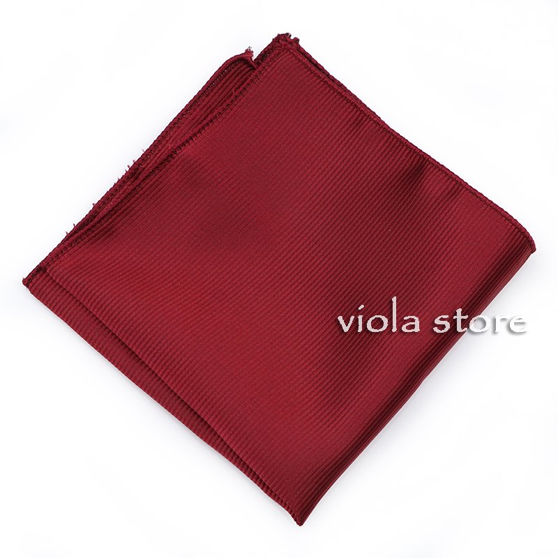 Hot Colorful 22cm Solid Polyester Handkerchief Sage Green Pink Blue Red Men Wedding Party Suit Tie Pocket Square Gift Accessory