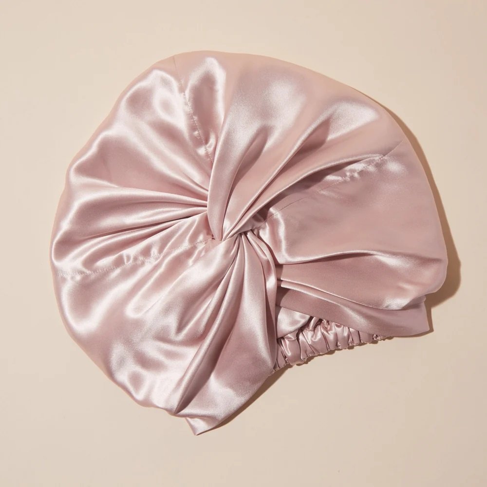 factory wholesale custom logo silk sleeping bonnets hats hair caps 100% pure mulberry silk hair bonnet