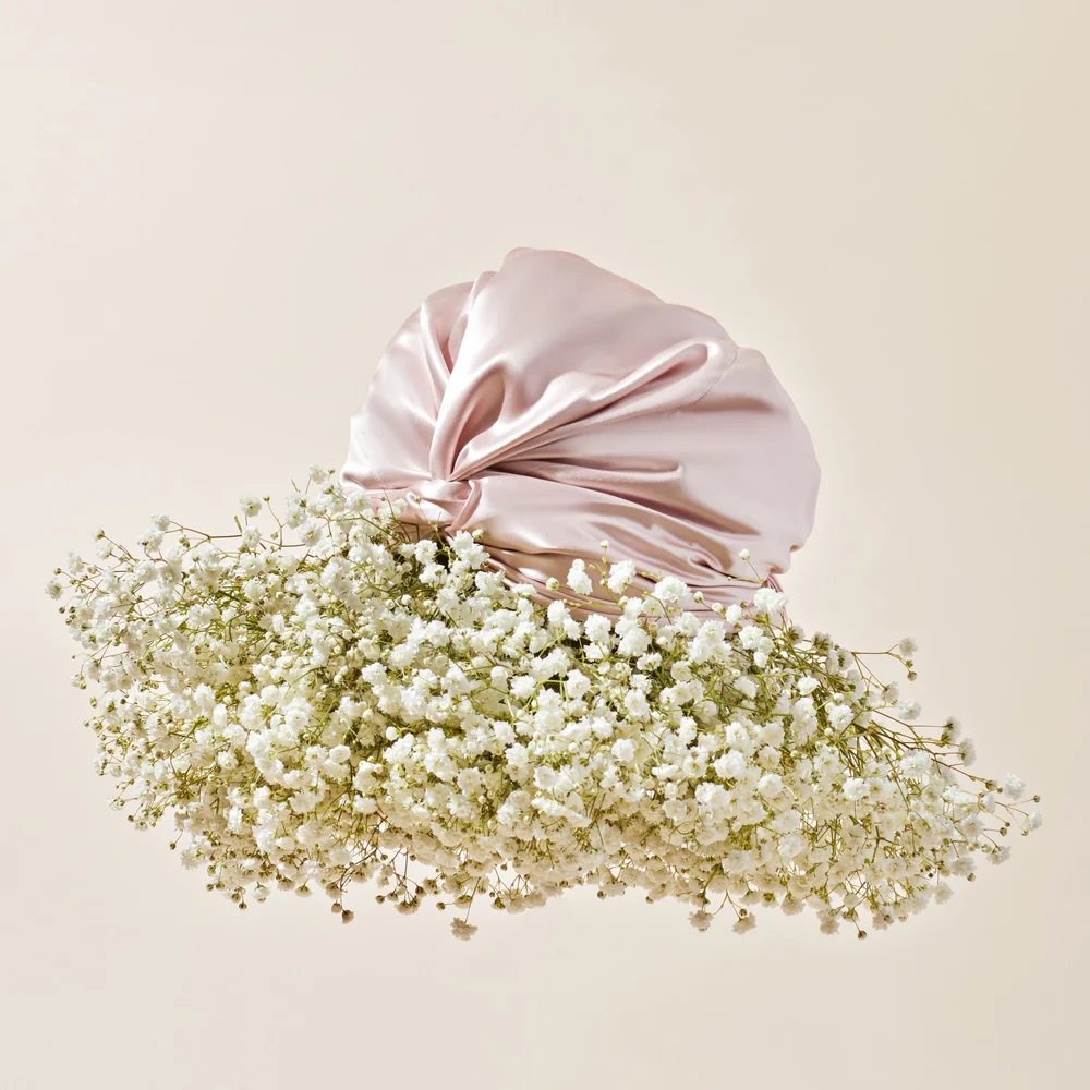 factory wholesale custom logo silk sleeping bonnets hats hair caps 100% pure mulberry silk hair bonnet