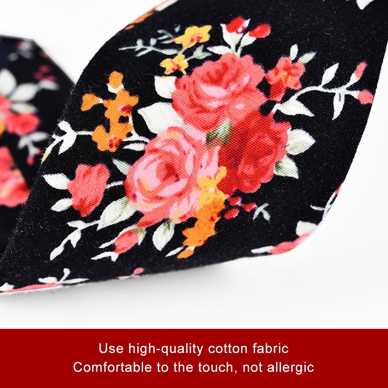 In Stock Casual Trendy Printed Cotton Tie Men's Floral Pieces Available 6CM Arrow Tie