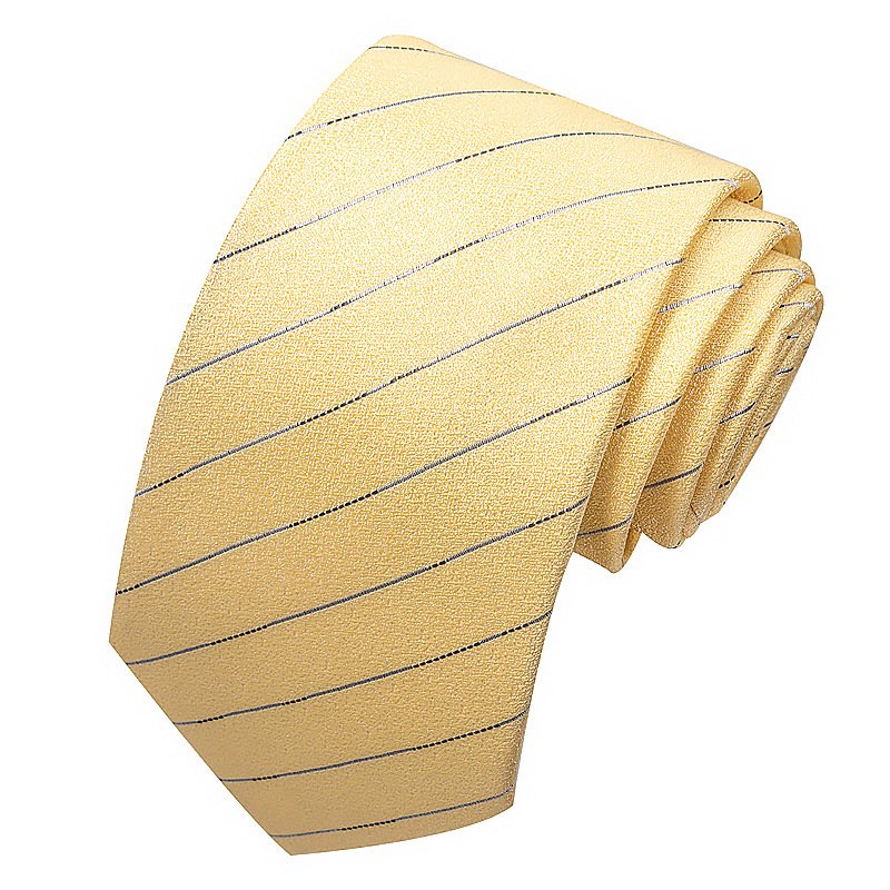 2024 Hot selling fashion 8cm pattern striped check polyester mens neck tie for suit accessories