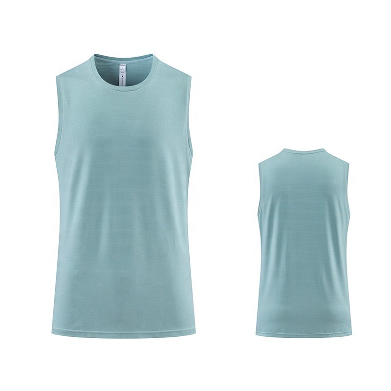 Custom brand team sleeveless quick dry polyester spandex light weight blank tank top