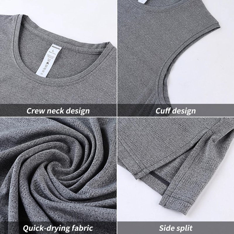 Custom brand team sleeveless quick dry polyester spandex light weight blank tank top