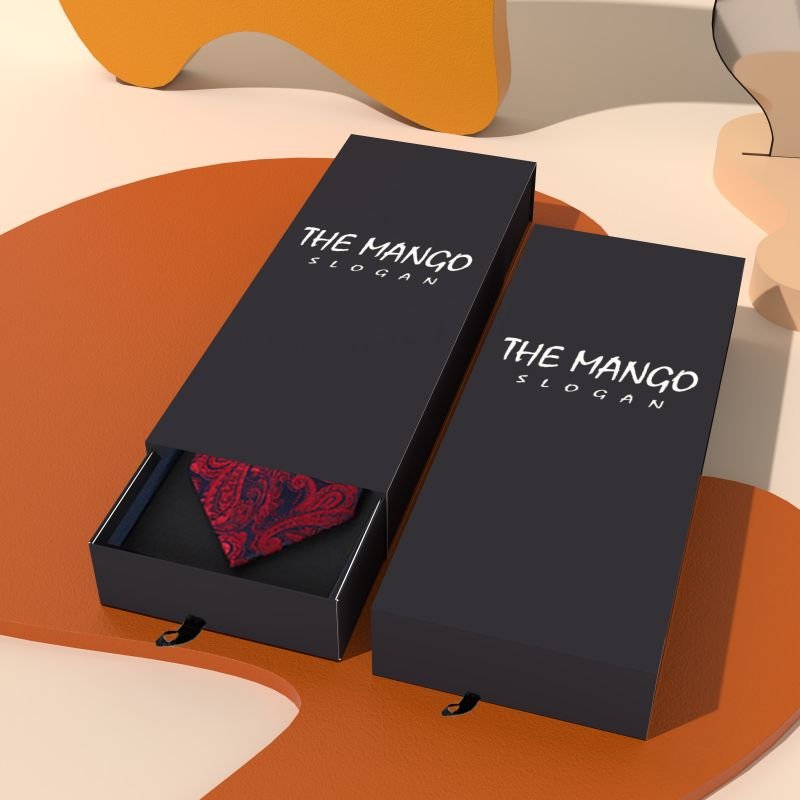 Luxury cardboard packaging tie gift box customized digital printing men belts paper packaging box