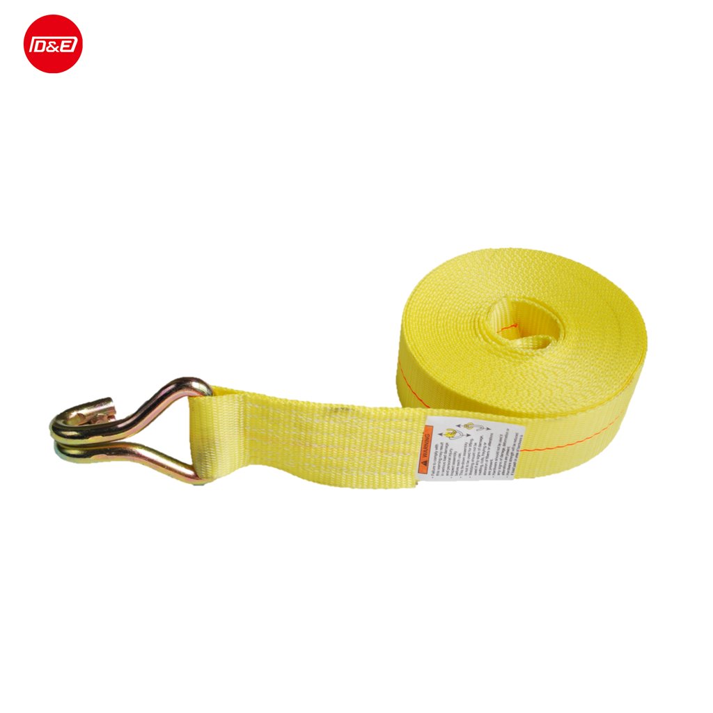 2'x 30' Ratchet Strap with Long Wide Handle Ratchet, Wire Hook