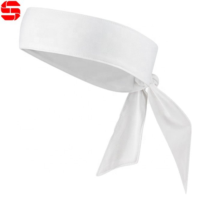 Wholesale Breast Cancer Awareness Headbands Custom Women Sports Tie Back Headband Pink Ribbons Dry Fit Head Ties