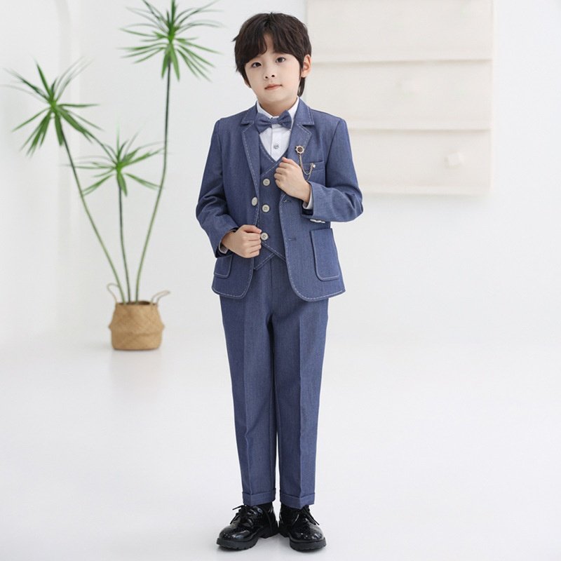 Latest Hot Sale Kids Dress for Boys Gentleman Wedding Outfit Birthday Night Party Suits for Boys 13 Years