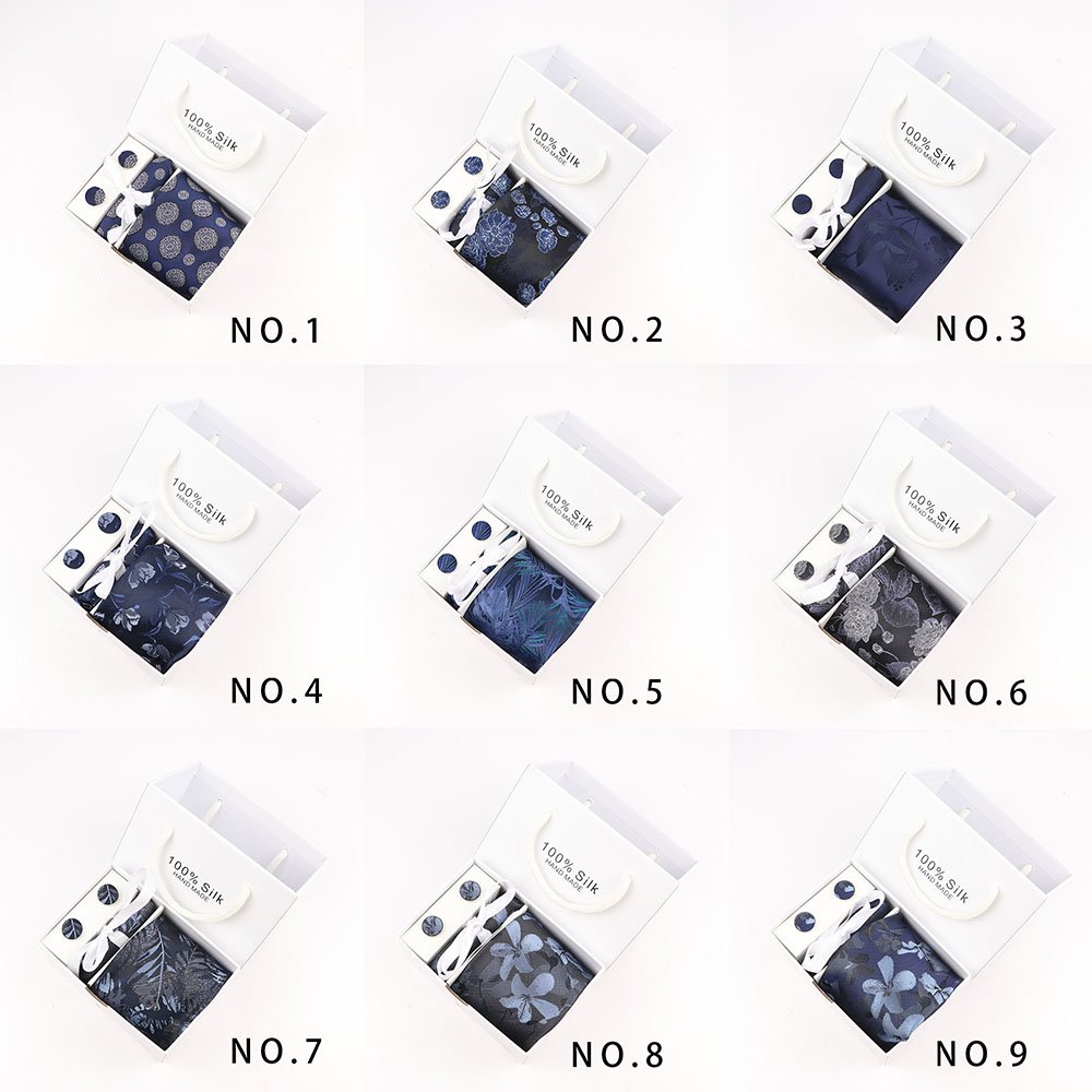 New men's tie square scarf cufflink gift box men's formal business fashion tie