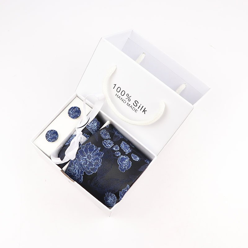 New men's tie square scarf cufflink gift box men's formal business fashion tie