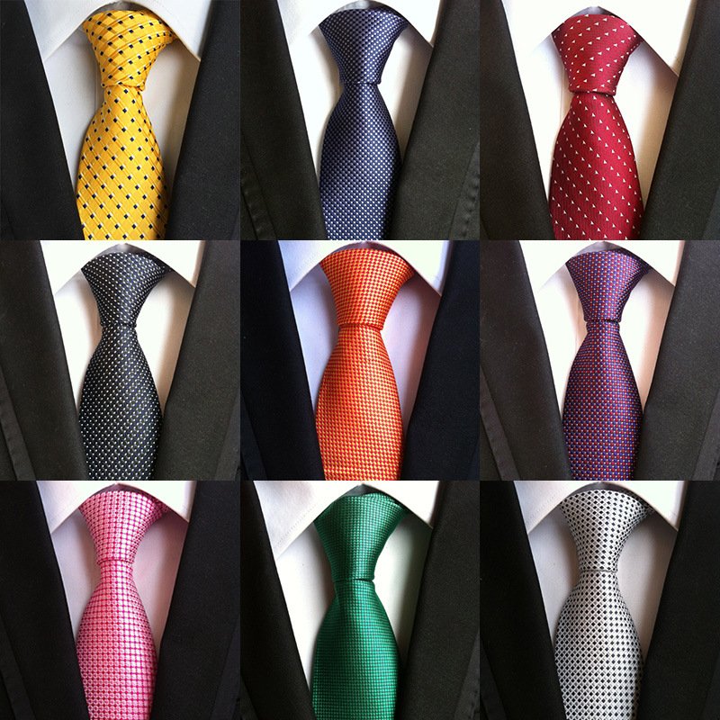 Necktie Factory Low Price Custom Stripe Floral Regular or Slim Jacquard Tie Solid Neck Tie With Company Logo Polyester Club Tie