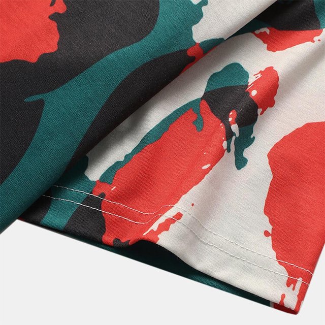 New Long T Shirt Women Fashion Personalized Printing Short Sleeve T Shirt Dress Clothing Casual Custom Summer XXL Western Cotton