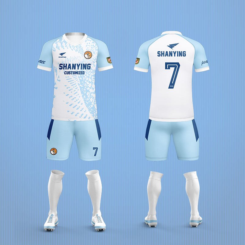 Custom Full Soccer Uniform Set New Short Sleeve Jerseys with Number Printing Own Branded Team Name Including Soccer Kit