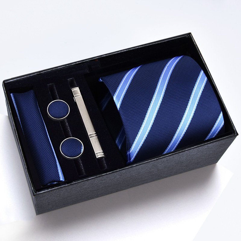 Wholesale Mens Tie Set In A Box Paisley Silk Ties For Men Gifts Wedding Necktie Gravata Handkerchief Set