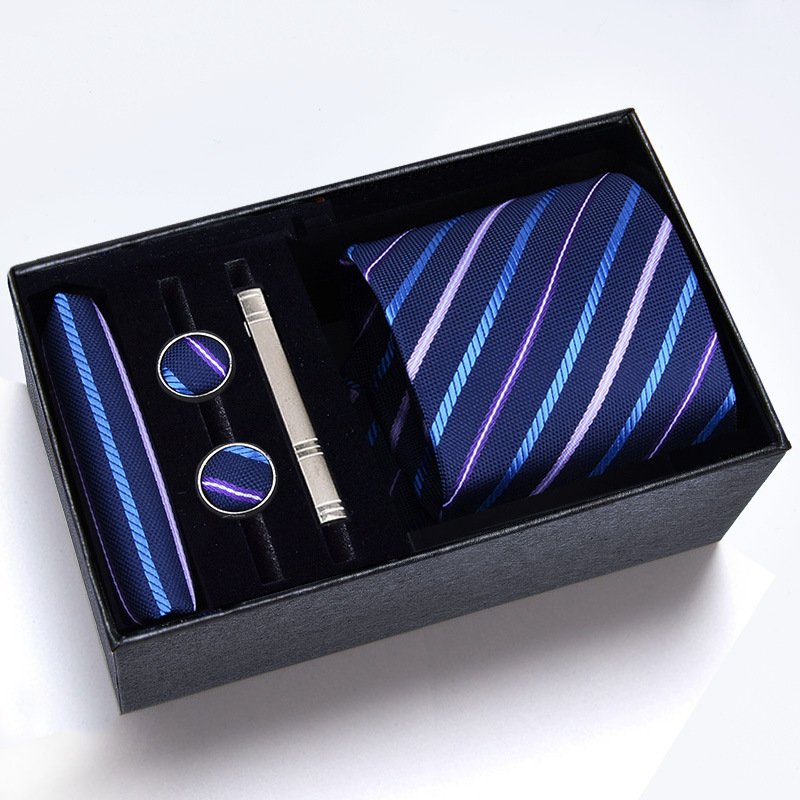 Wholesale Mens Tie Set In A Box Paisley Silk Ties For Men Gifts Wedding Necktie Gravata Handkerchief Set