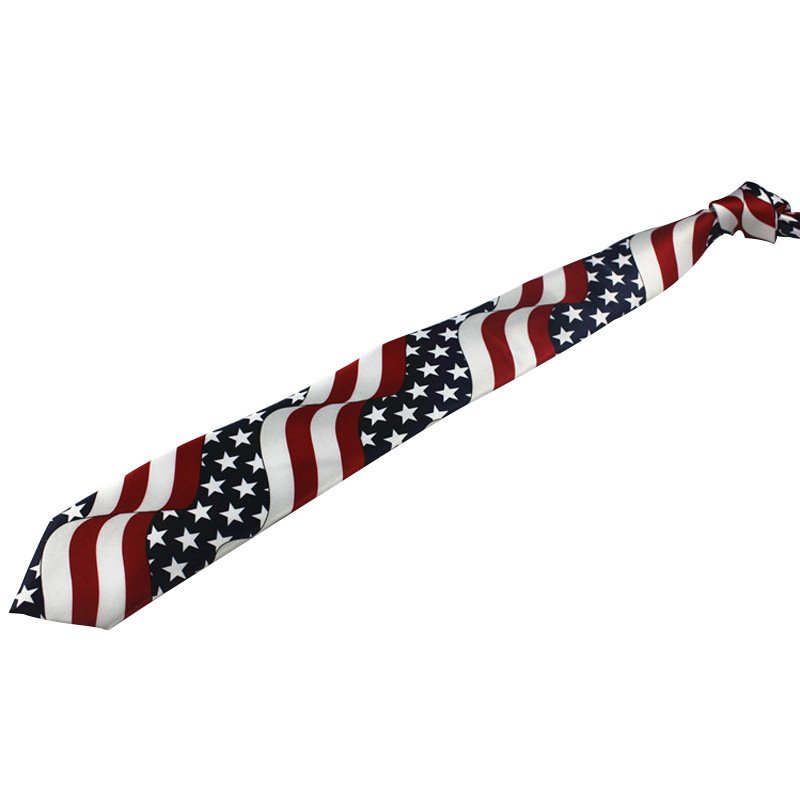 4th of July American national flag tie Custom ties