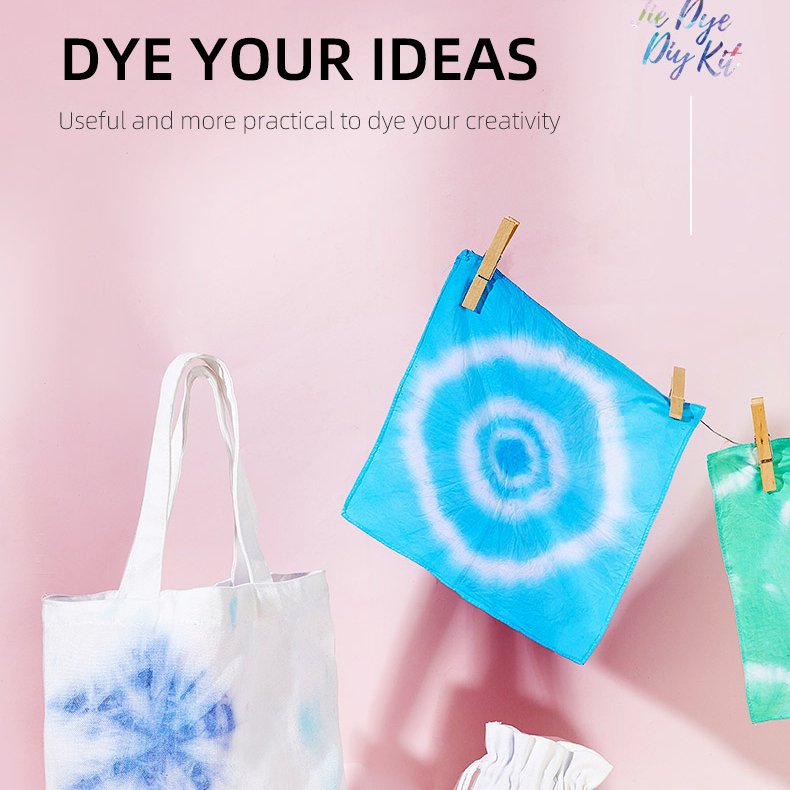 Tie Dye Kit for Kids Large Bottles with Tie Dye Powder Non-Toxic Decorating Dye for Clothes and bags