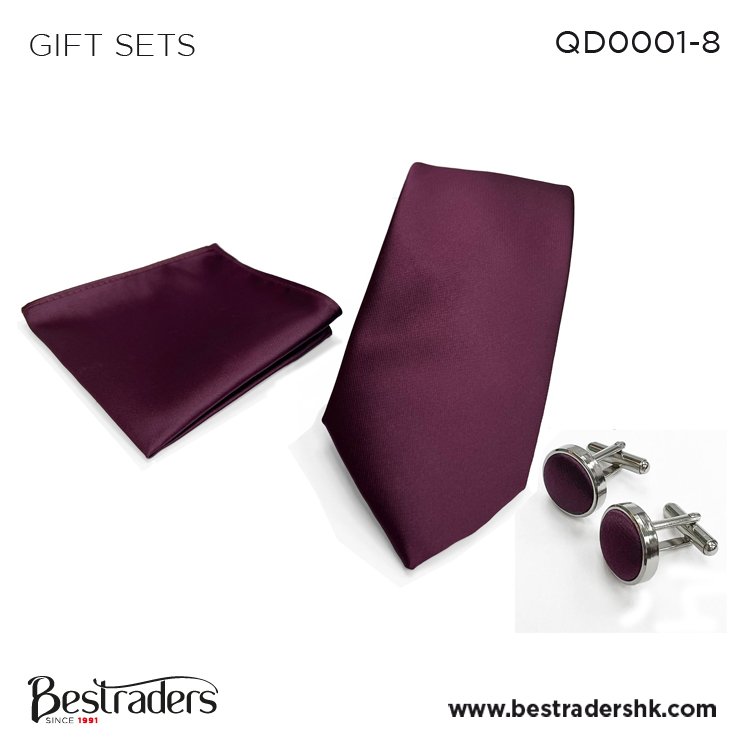 Best Selling Formal Business Wear Custom Micro Woven Polyester Tie Handkerchief Cufflinks Gift Box or Gift Set for Men