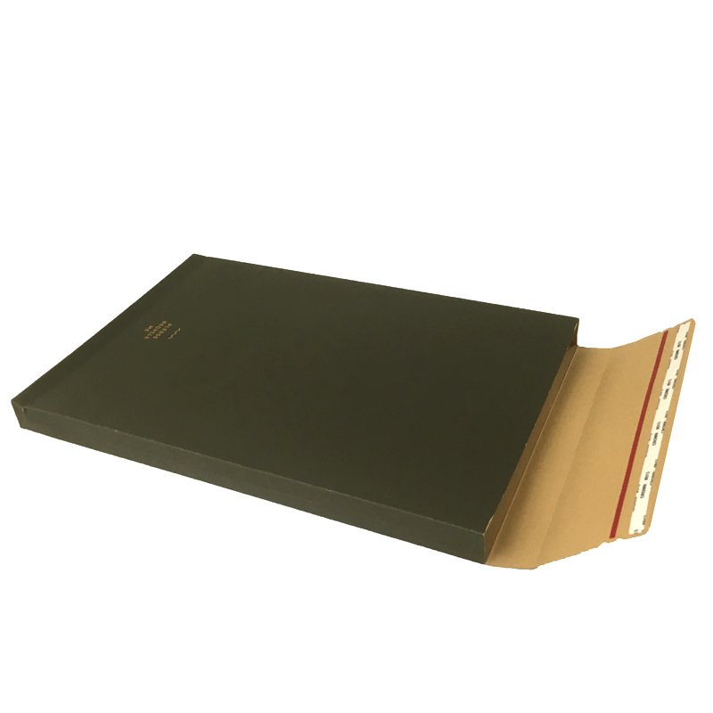 Peel Off Tapes Custom Flat Cardboard Mailer Rigid Packaging Envelope Paper