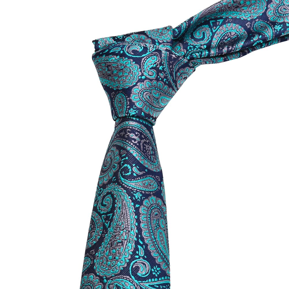 YiLi Handmade Jacquard Woven Silk Paisley Floral Ties
