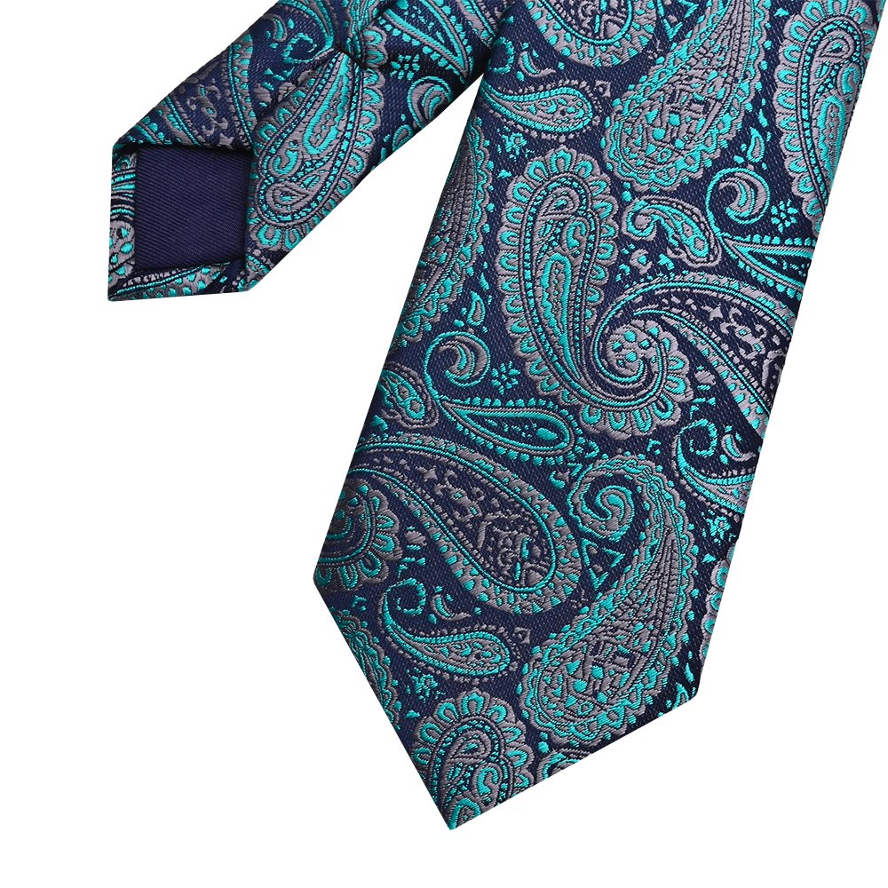 YiLi Handmade Jacquard Woven Silk Paisley Floral Ties
