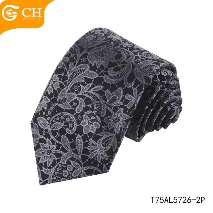 Good Quality Fashion Woven Personalized Polyester Neckties Floral Personalized Necktie for Men Custom Import Tie Tie