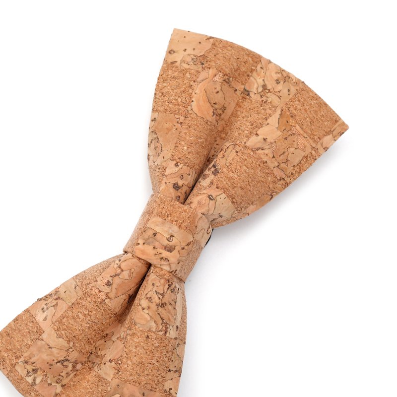 Adjustable Straps Handmade Neckwear Different Retro Design Men's Cork Wooden Pre Bow Tie