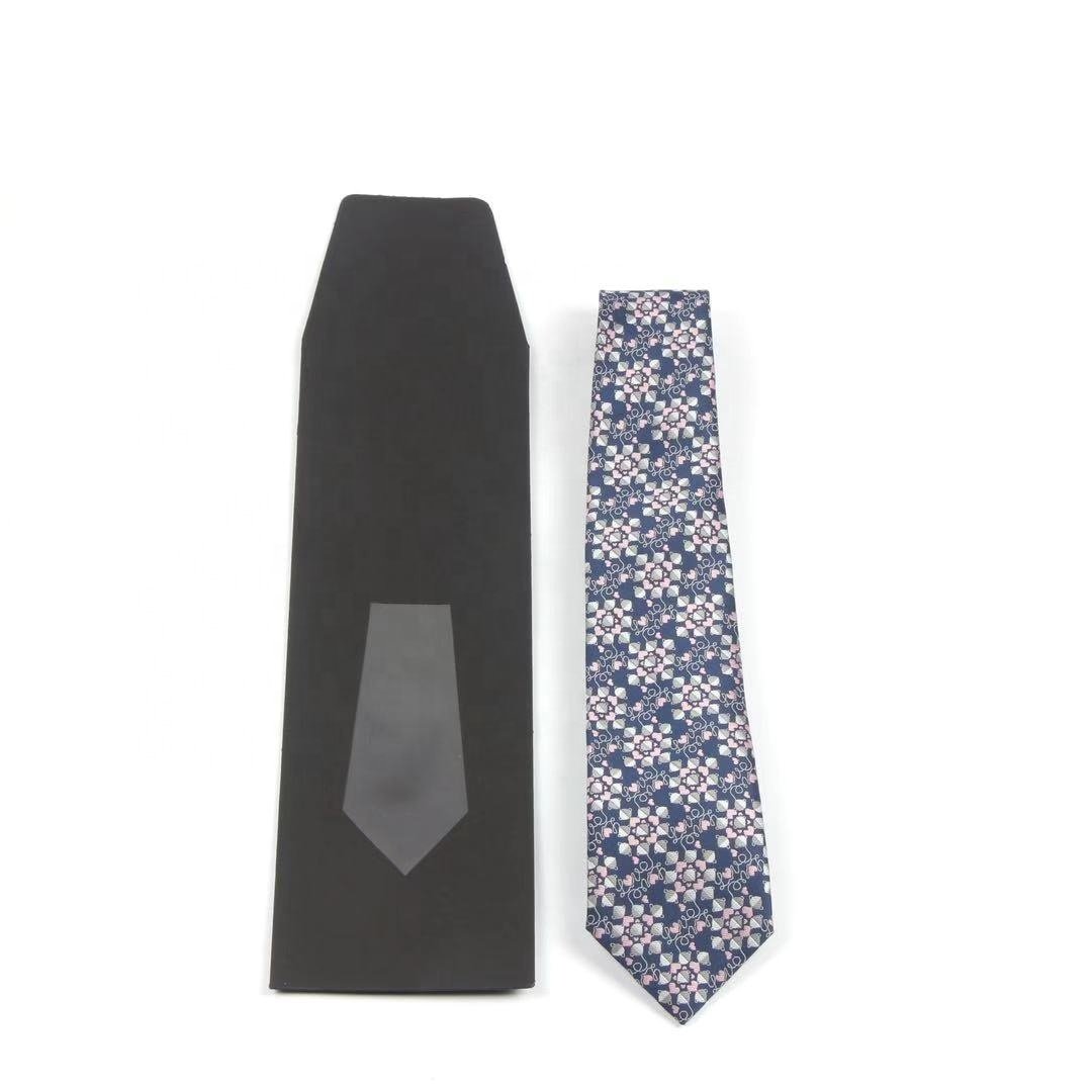 Hot selling wholesale stock necktie packaging envelope paper jam silk tie envelope custom logo neck tie envelope
