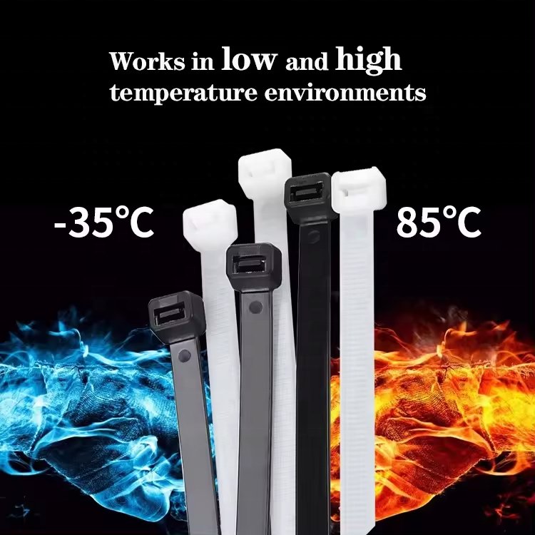 380mm 200mm 250mm 300mm 350mm 400mm OEM factory Nylon 66 Zip plastic cable tie nylon cable ti