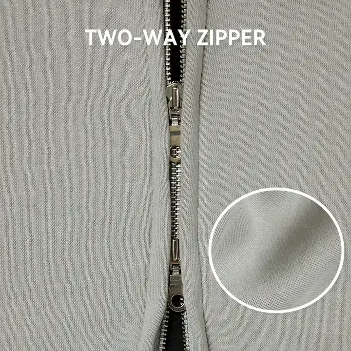 Factory Custom Street Cotton Heavyweight Puff Print Logo Bling Rhinestone Hoodie Full Zip Men's Oversized Hoodie