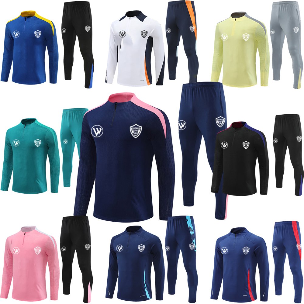 2024 Thai quality wholesale football tracksuit Half Zip Football Tracksuit jersey Football Soccer Tracksuit training uniform