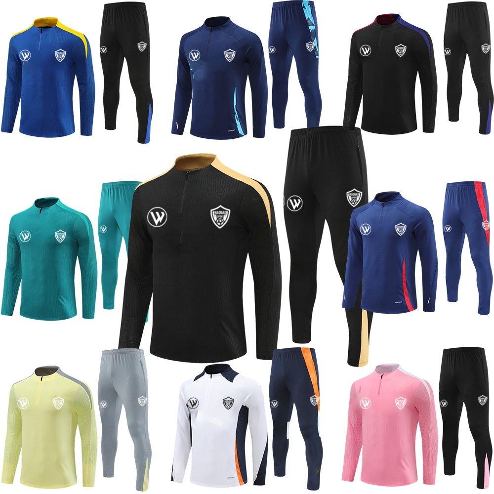 2024 Thai quality wholesale football tracksuit Half Zip Football Tracksuit jersey Football Soccer Tracksuit training uniform