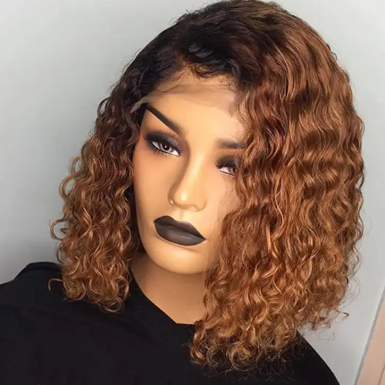 New Arrival Short Bob Lace Wigs Top Grade Virgin Human Hair Hot Selling Dark Brown Color Bleach Knots Glueless HD Lace Front Wig