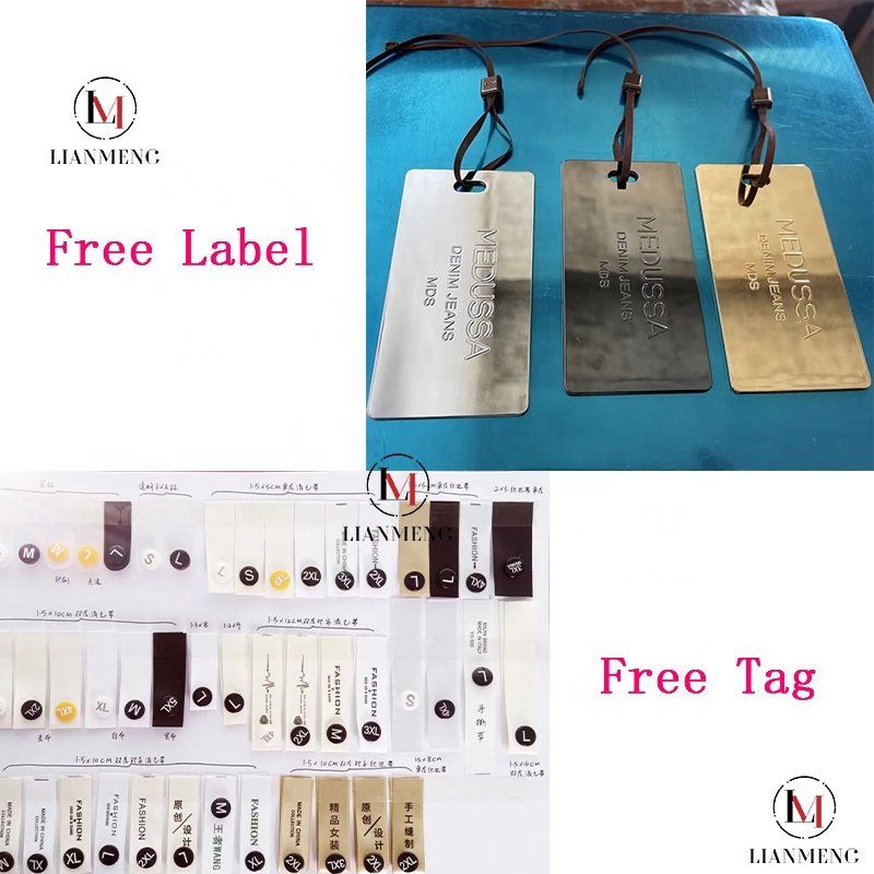 LIANMENG BB34 Custom Logo Spring Dress Popular Customized round neck printed long sleeve irregular dress