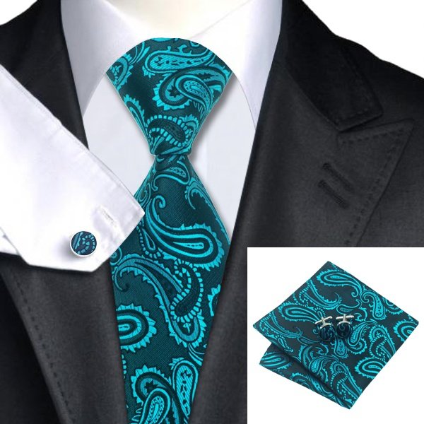 Wholesale cheap school mens custom design luxury paisley neckties polyester ties tie