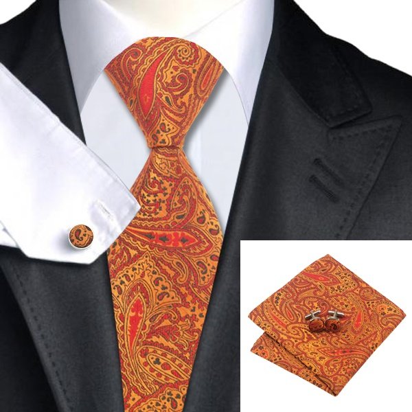 Wholesale cheap school mens custom design luxury paisley neckties polyester ties tie