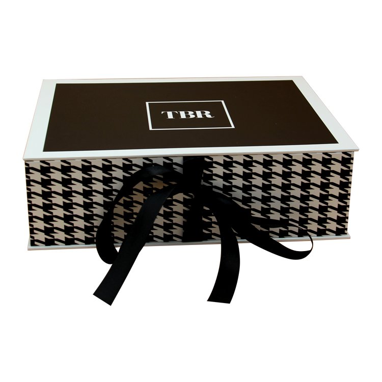 custom packaging box printing paperboard packaging magnet closure high quality luxury foldable gift box with ribbon