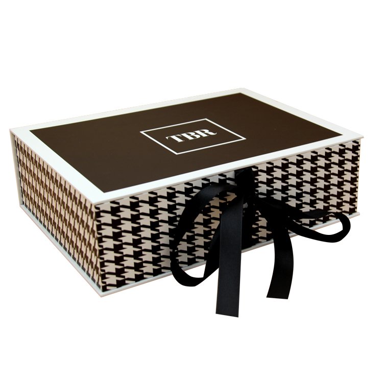 custom packaging box printing paperboard packaging magnet closure high quality luxury foldable gift box with ribbon