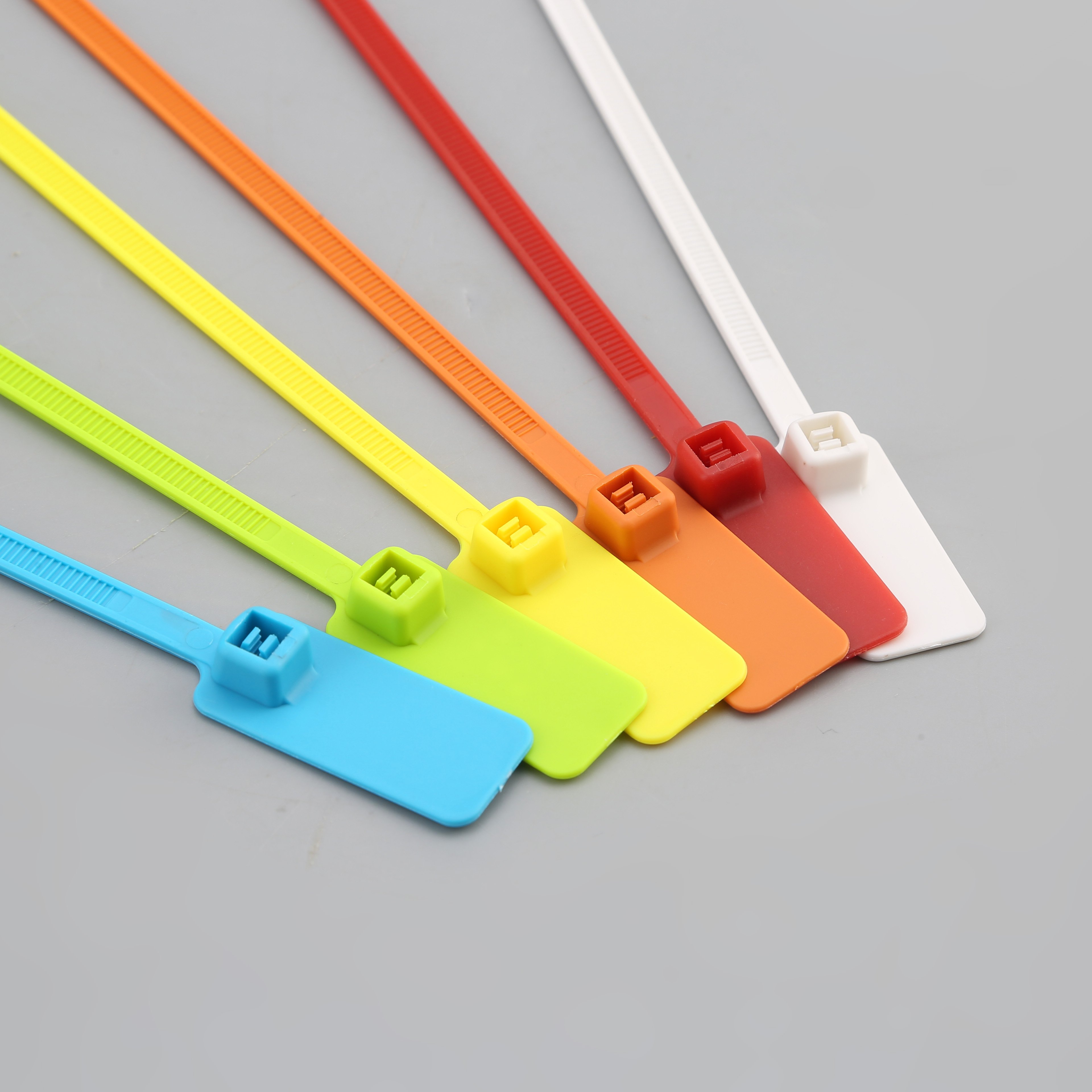 High Quality nylon Identification Marker Cable ties 5*150mm with Printing Logo 16*26 length marker tag cable ties