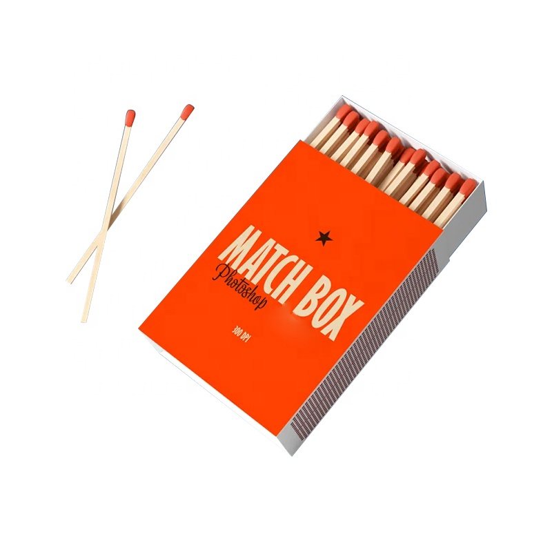 Matchbox Packaging Matches Box with Logo Drawer Paper Wholesale Paperboard Custom Printed Recyclable Kraft Red Craft Boxes BYH
