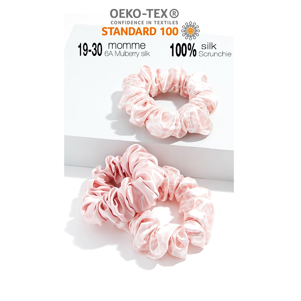 skinny Silk Scrunchies for Hair Elastic Hair Bands Premium Scrunchy Hair ties