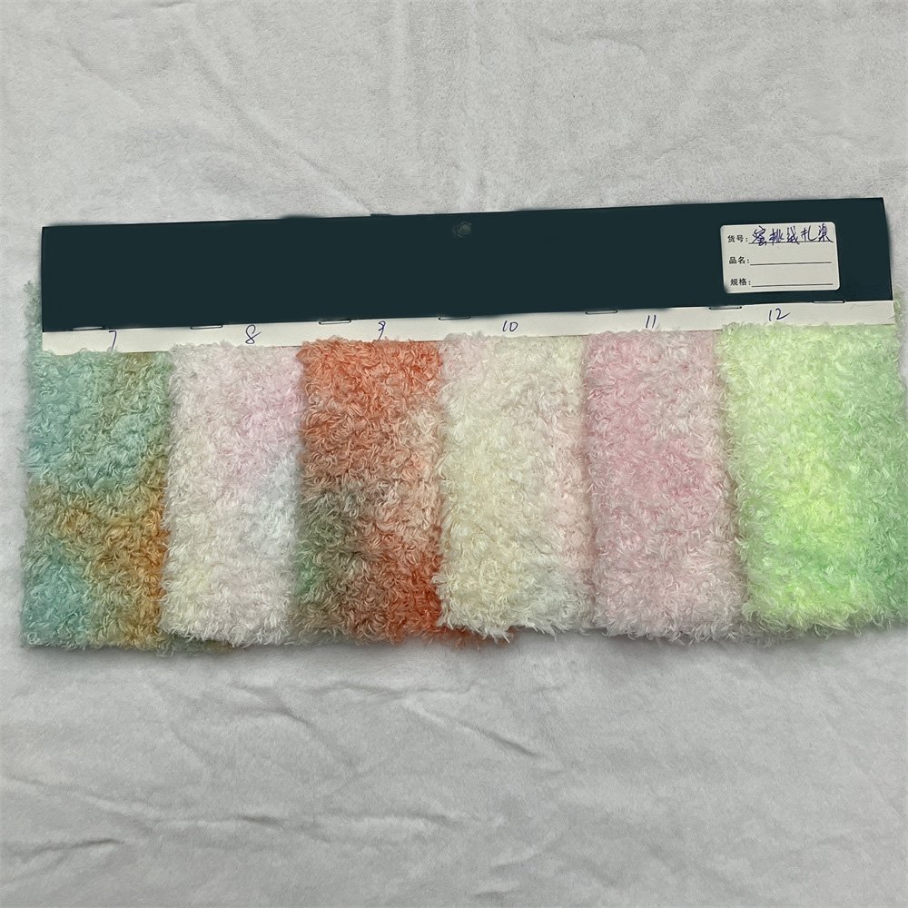 Factory Direct 157x90cm Tie-dye Peach Flannel Fabric 100% Polyester High Quality Sewing Fabric DIY Handmade Faux Fur Fabric