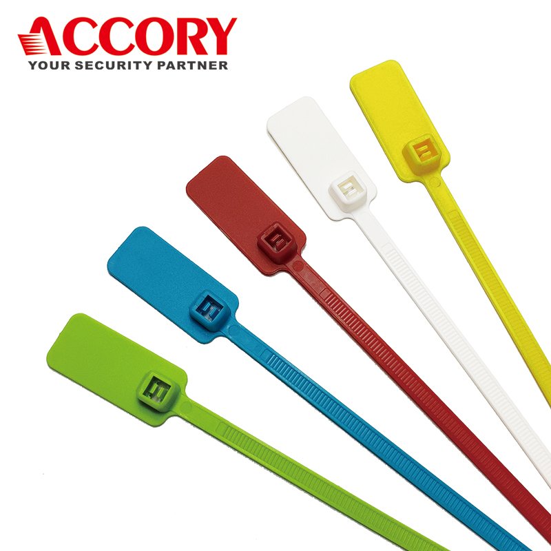 Nylon Identification Cable Ties, Self-Locking Cord Tags, Label Wire Straps, Model 150S-FG Assorted Colors