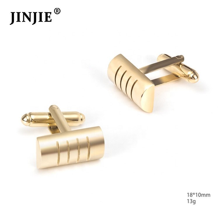 The new fashion high-grade men's French gold plated cufflinks tie clip gift set for shirt wholesale